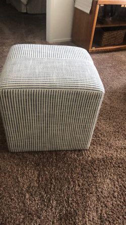 Stered Cube Ottoman Threshold Brand 