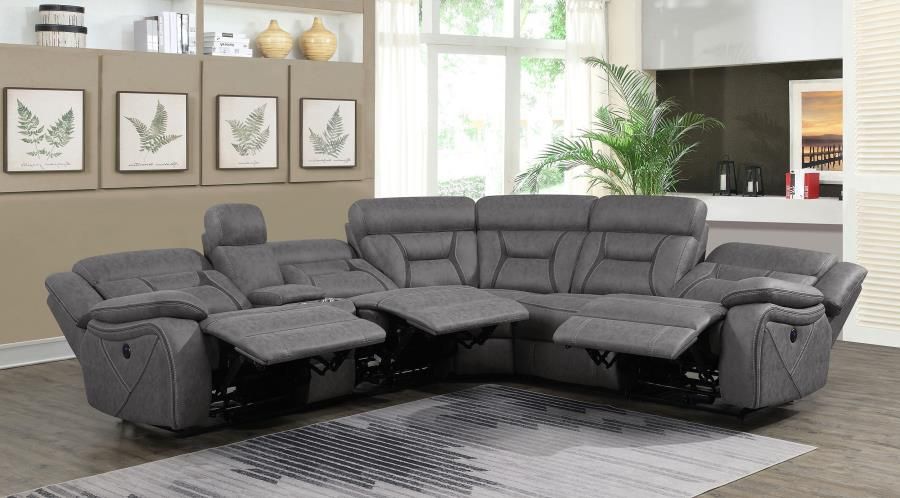 New Power 3 Recliner Sectional Couch! Includes Free Delivery 🚚! Free Assembly!