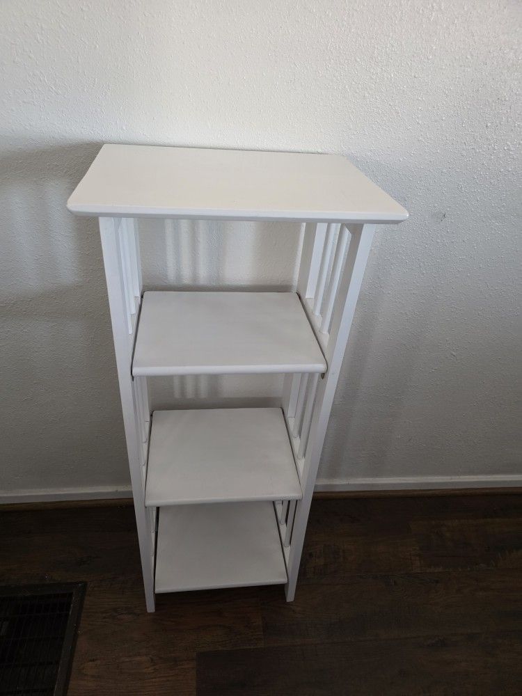 Casual Home 3-Shelf Folding Bookcase, 14" Wide, White