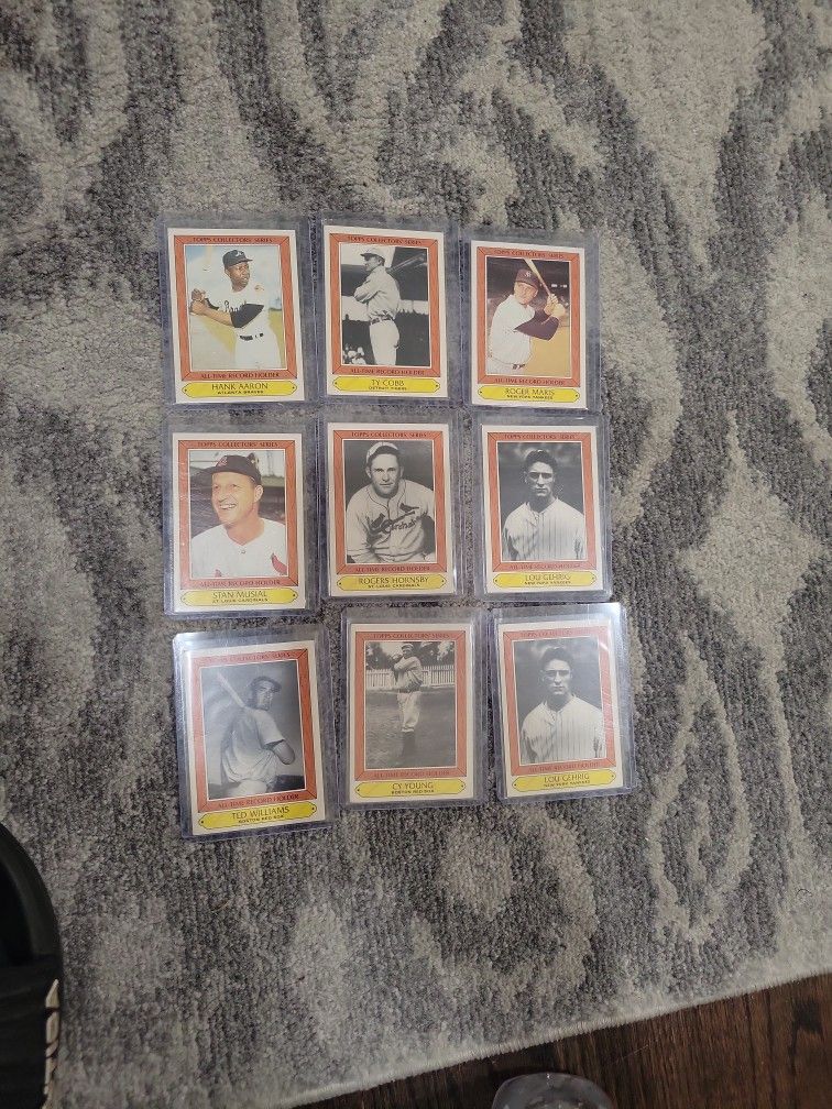Topps Collector's Series 1985 All Time Record Holder Baseball Card Lot