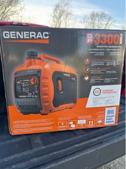 Generac 3300 / 2500-Watt Gas Powered Recoil Start Inverter Generator with COSense - GP3300i