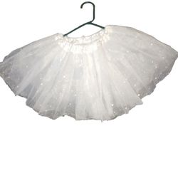 Sparkling Glittery Tutu Skirt Angel Skirt White Tutu Skirt