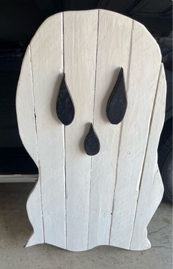 Halloween Ghost - Wood (Large 40” x 20”)