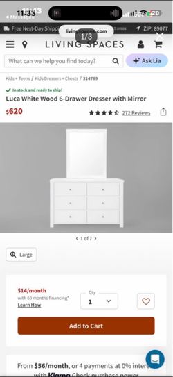 Dresser and mirror