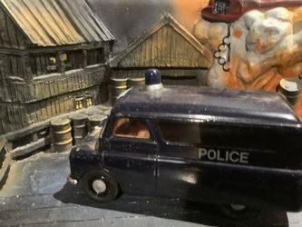 Vintage Corgi. Diecast Police Van Toy Car