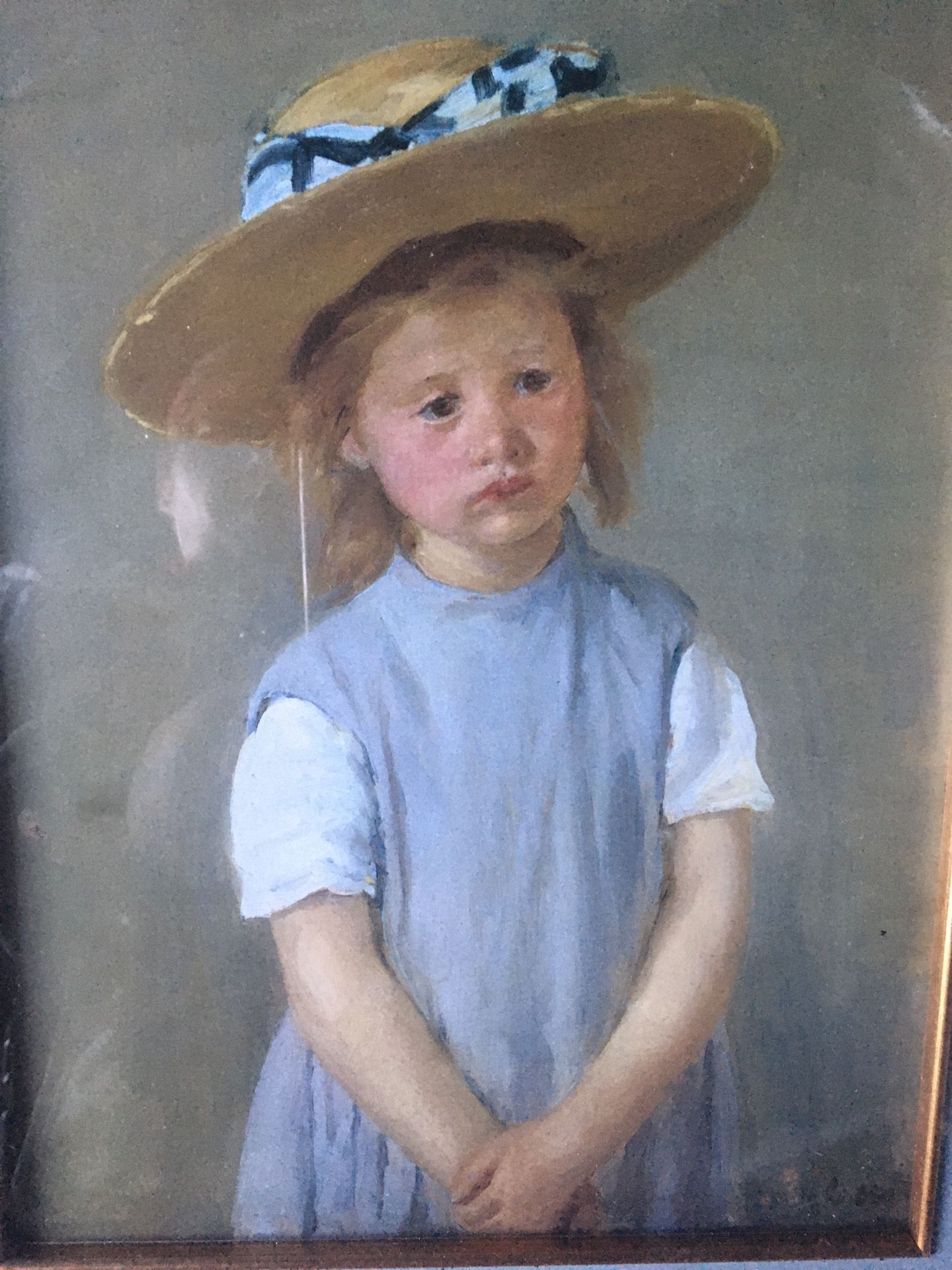 Mary Cassatt Signed Painting Of Little Girl,New Products : American Fashion Style Bags On Sale