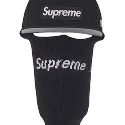 Supreme New Era Box Logo 59Fifty Balaclava Cap Black Size 7 1/4
