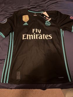 Adidas Real Madrid Luka Modric # 10 17/18 Away Jersey Champions League Patches