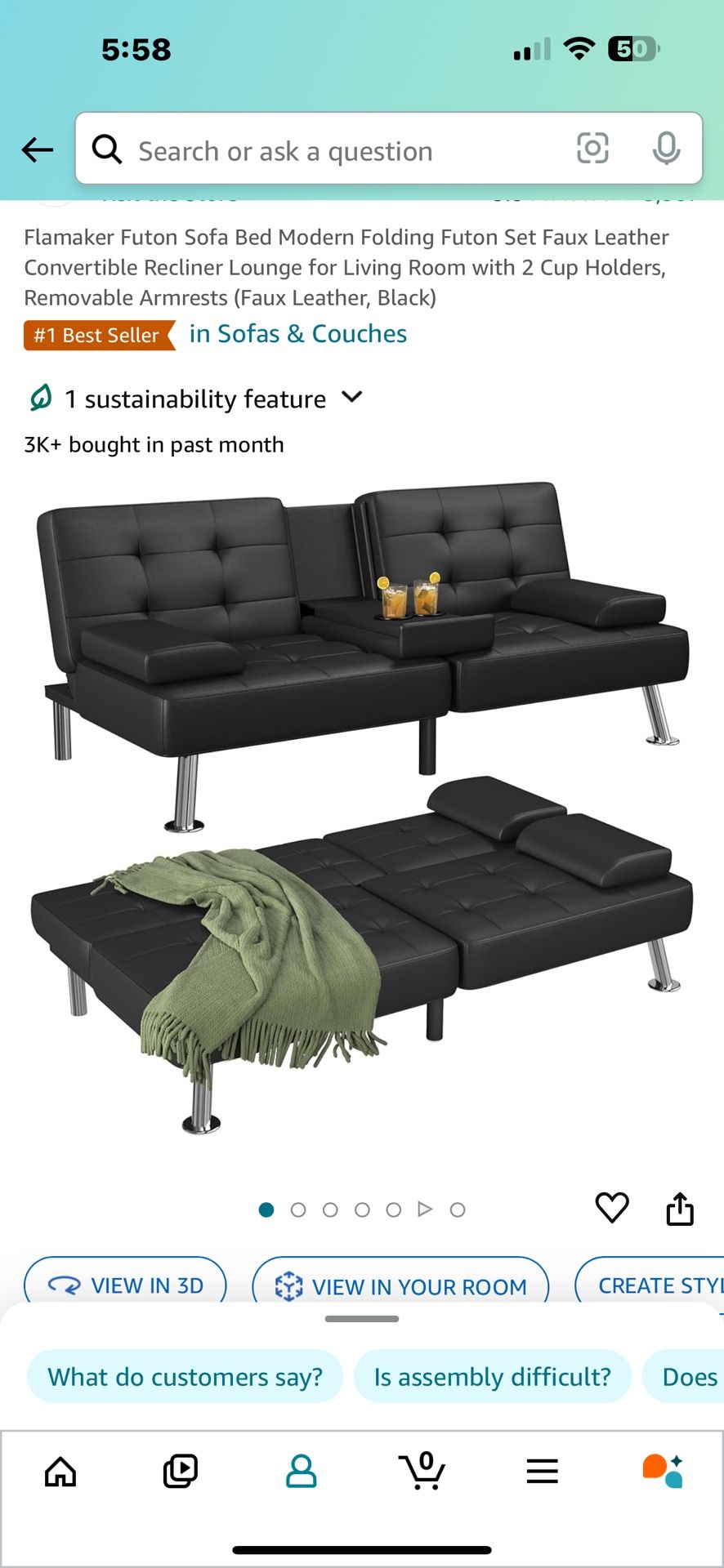 New Futon Box Never Opened. Amazon https://offerup.com/redirect/?o=aHR0cHM6Ly9hLmNvL2QvMGJ1bXZwWg==