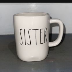 Rae Dunn “SISTER” White Mug