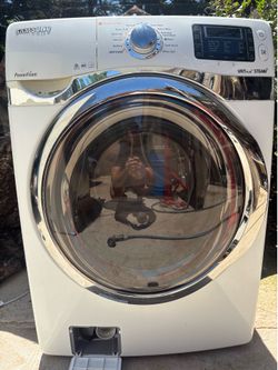 Samsung  WF520ABW 27 Inch Front Load Steam Washer with 4.3 cu. ft. Capacity, 13 Wash Cycles, 6 Options, Steam Washing, PowerFoam, PureCycle, VRT Plus 