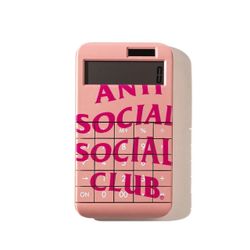 Anti Social Social Club 7734 Calculator Pink