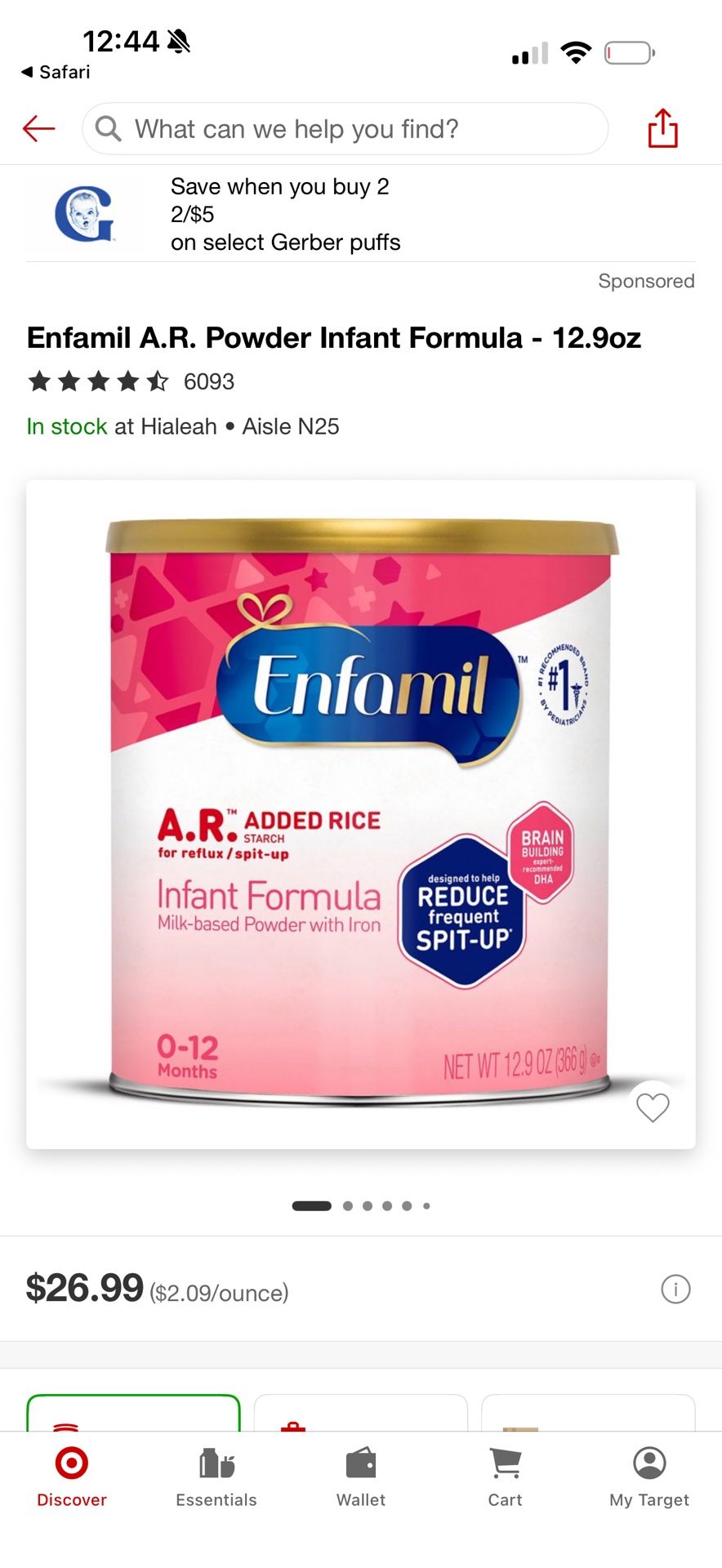 5 Latas De Formula x $70.00