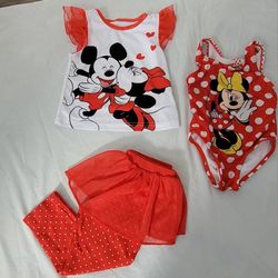 Grils Clothes Zise 2, Mini Mouse Used In Good Condition .