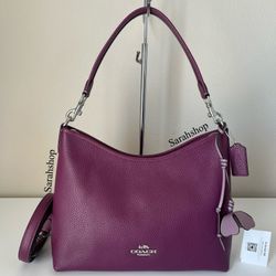 Coach Laurel Shoulder Bag With Floral Charm 