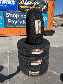 Brand new tires arroyo