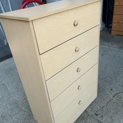 5 Drawers dresser available in different colors