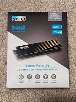 (NEW) KLEVV CRAS C925 500GB M.2 NVMe SSD PCIe Gen4x4