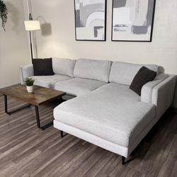 Light Gray Sectional Couch DELIVERY AVAILABLE THIS WEEK
