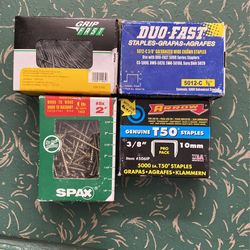 Staples, Screws, Nails