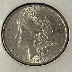 1890 Morgan Silver Dollar