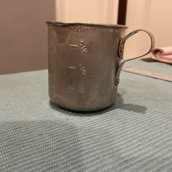 Vintage Tin Measuring Cup