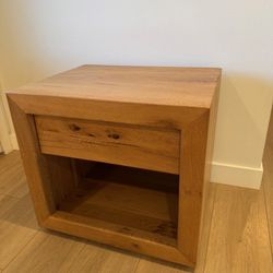 Restoration Hardware Nightstand - Reclaimed Oak Open Nightstand
