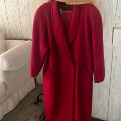 Vintage Women’s Red Kristen Blake Long Coat