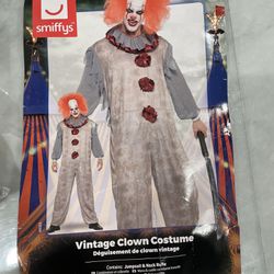 Clown Costume Halloween Party Horror Scary New Unworn 