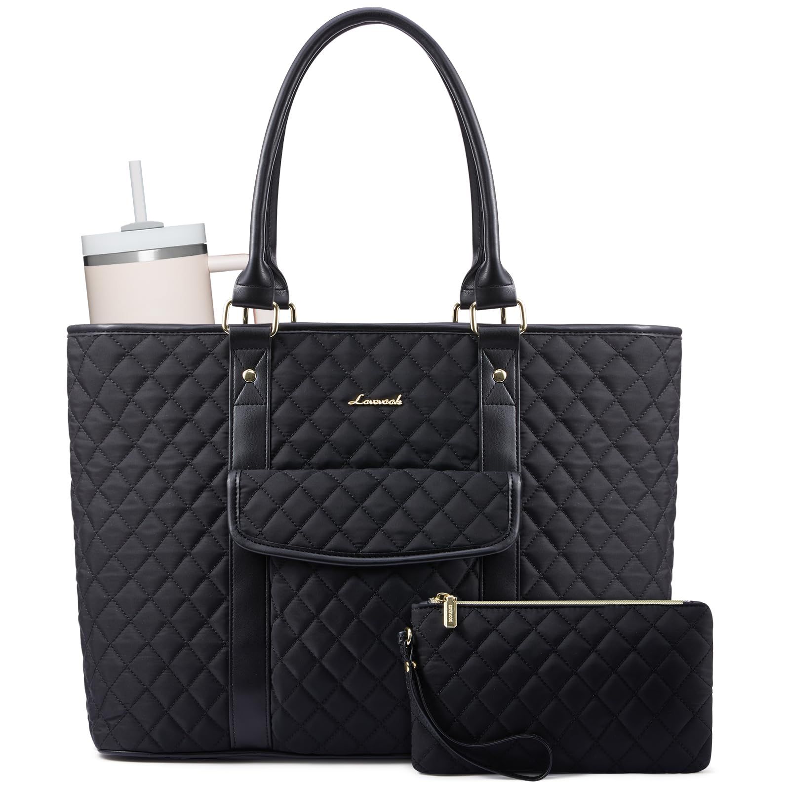 Stylish Laptop Tote Black