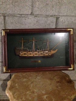 Framed sailboat