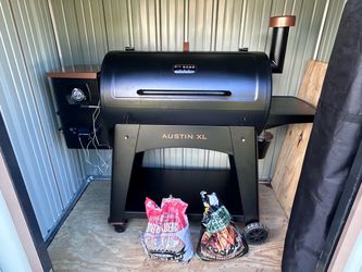Pit Boss Austin XL Pellet Grill with pellets