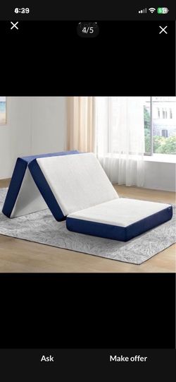 Brand new extra large, twin memory foam folding mattress for $60
