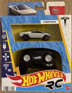 2 New Hot Wheels RC Remote Control Cybertrucks