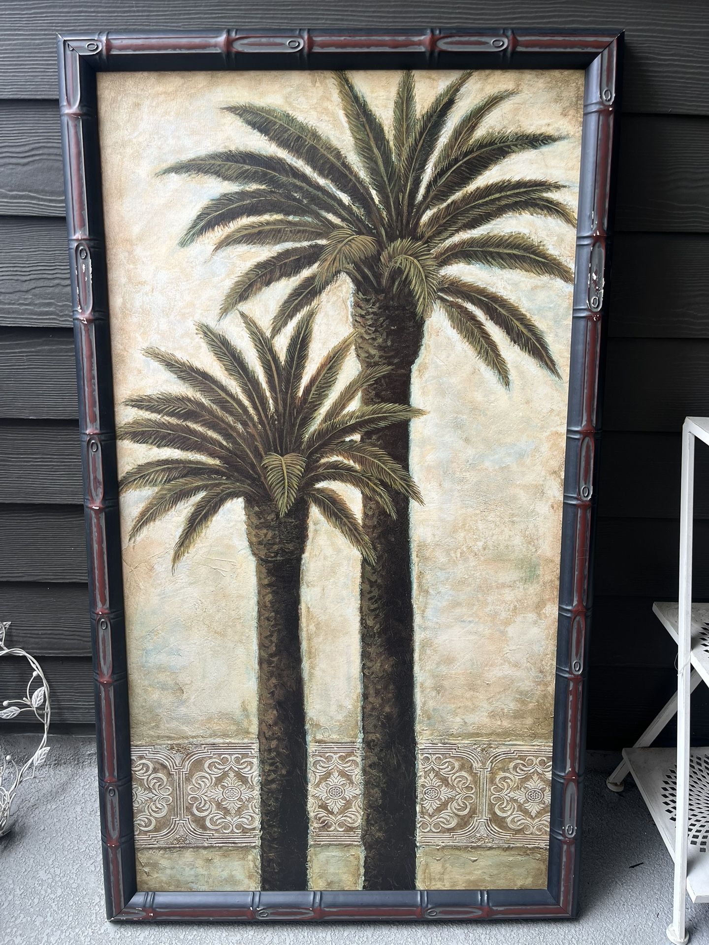 Framed Palm Tree Wall Art (set of 3)