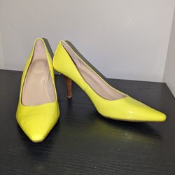 Calvin Klein Neon Yellow Heels 