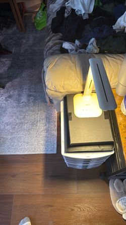 White Desk Lamp with Flexible Arm