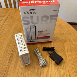 Arris Surfboard SB8200 internet modem with box