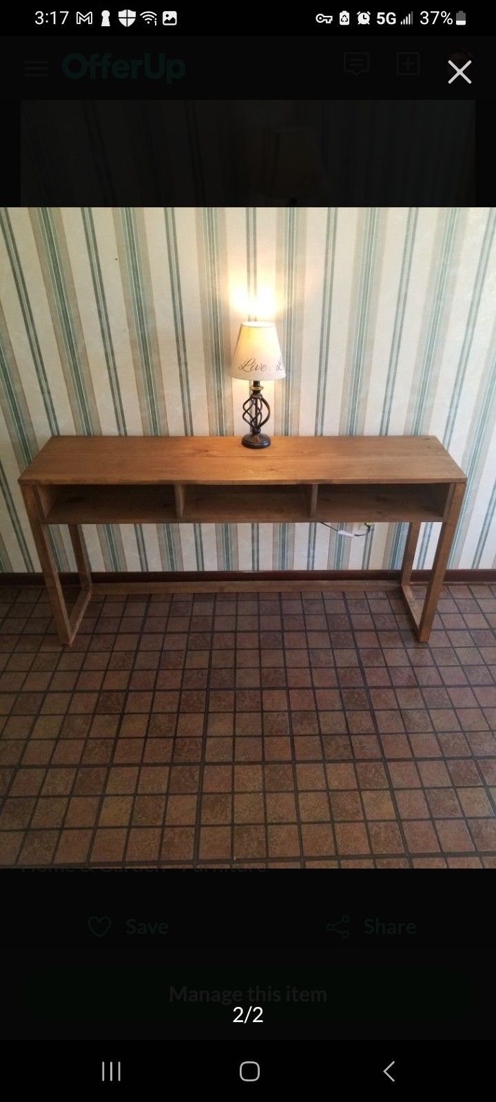 Modern Farmhouse Entryway/Console/Media Table