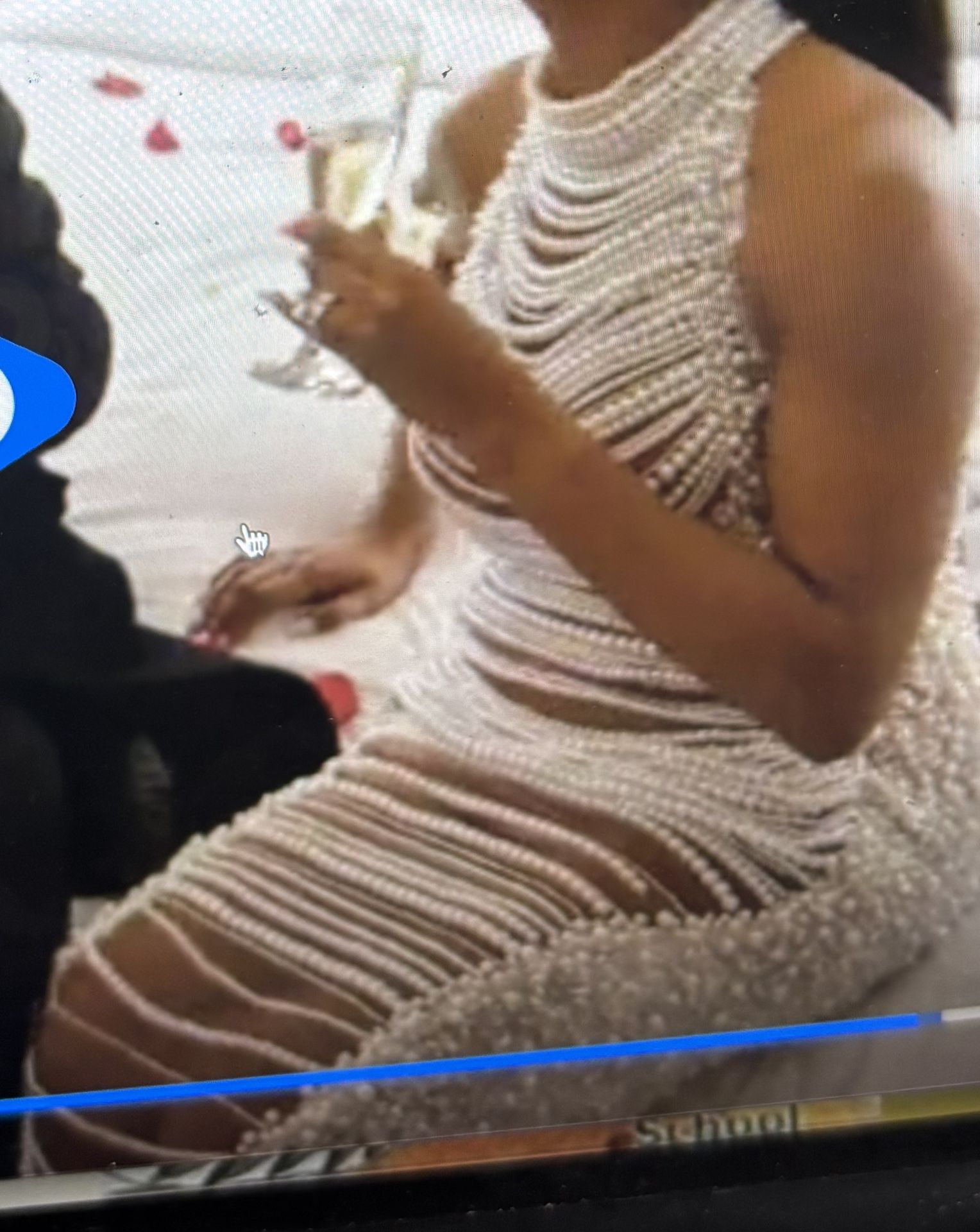 Beautiful Dress! Exactly As Pictured With White Bra