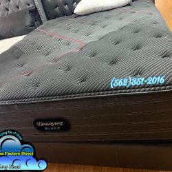 Beautyrest Black King Mattress And Boxspring Bed Set New Cama Colchon 