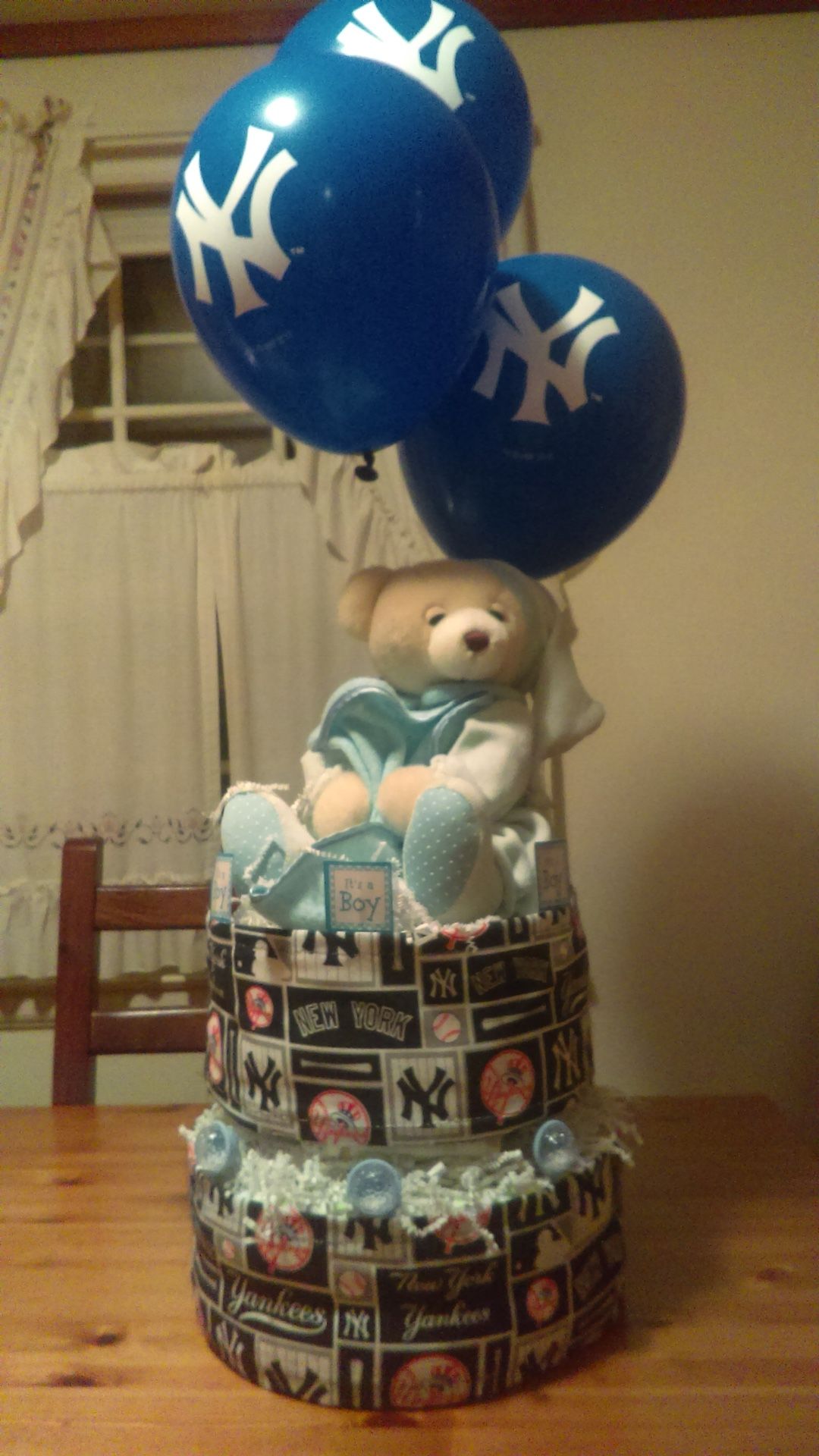 Yankees Diaper cake
