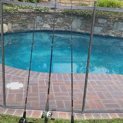 THREE (3) UGLY STICK Casting Rods With DAIWA Fishing Reels-Take ALL Three Combos For $100