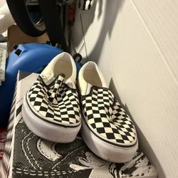 New Vans. Checkered.