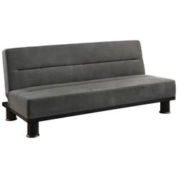 Brand new 70" x 44" grey microfiber sofa bed