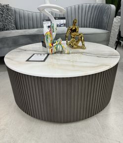 Round Marble Coffee Table 