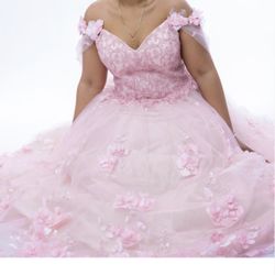 Light Pink Quinceanera Dress