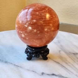 0.8 Lb (380g) Nature Stone Sphere Quartz Crystal 