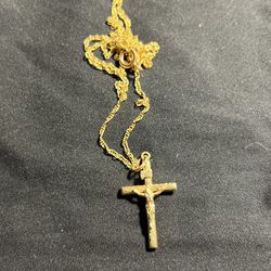 14k Gold Cross Chain