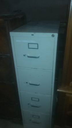 Four drawer file cabinet